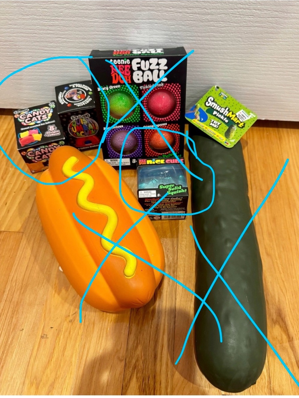 Needoh and hot dog pickle bundle